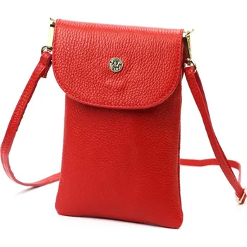 Kabelka Kožená kabelka Gregorio 1747 DOLLARO - červená