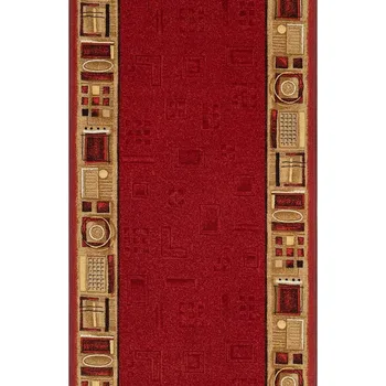 Koberec Breno Běhoun JENA 10, šíře 120 cm, Červená/Vícebarevné