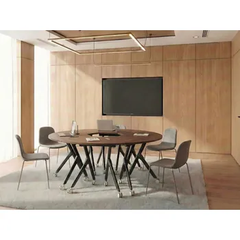 Skládací stůl černý kovový rám MFC stolní deska 90 x 64 cm s kolečky pojízdný rohový moderní design kancelář Beliani