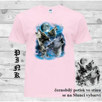 Chlapecké oblečení detske-bavlnene-tricko-uv-potisk-vlci_krajina Barva: Pink - růžová, velikost: 140