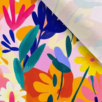 Zbytek - Úplet Takoy výrazné květiny pink