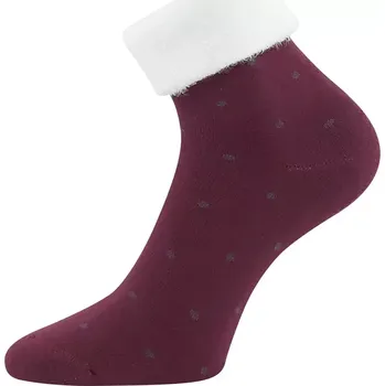 Dámské ponožky Dámské froté ponožky Hermiona - 35-38 / bordová