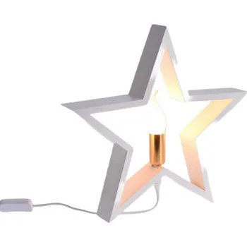 Dívčí oblečení DEKORATIVNÍ HVĚZDA S LED OSVĚTLENÍM 35CM BÍLÁ NEPLATÍ