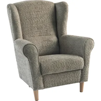 Obývací pokoj Křeslo ušák, šedobéžová Taupe látka Coral, CHARLOT