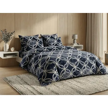 Povlečení Mikroplyšové povlečení POLARA modré Rozměr povlečení: 70 x 80 cm | 140 x 200 cm