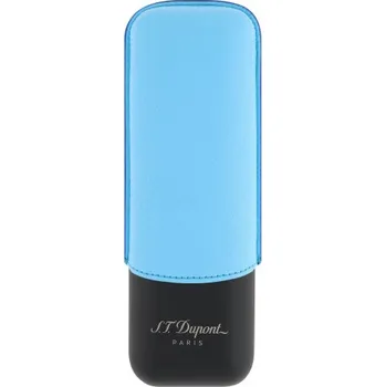 Pouzdro na tablet S.T. DUPONT - TURQUOISE GRAINED BLACK - Kožené pouzdro na doutníky