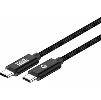 Datový kabel Conceptronic USB kabel USB-C - USB-C 2 m černý (ETTA02B20)