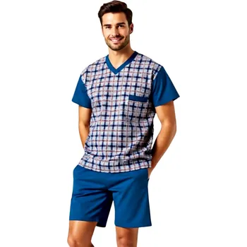Pánské pyžamo Pánské Pyžamo Krátké FOLTÝN PK 407 Velikost: 5XL