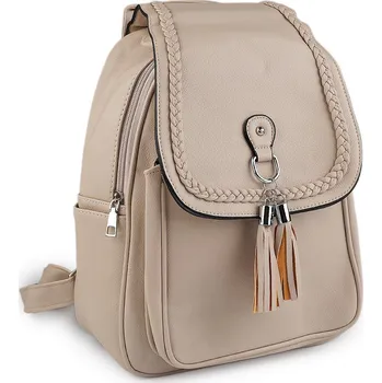 Kabelka Dámský batoh 33x37 cm Varianta: 1 béžová světlá, Balení: 1 ks