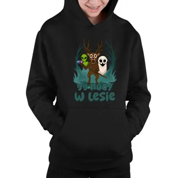 Žertovný předmět 99 nocí v lese - dětská mikina s kapucí- Tričkový.cz