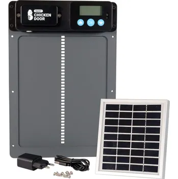Fencee Automatická dvířka do kurníku, na adaptér 230 V + solární panel