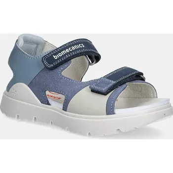 Dívčí sandály Dětské kožené sandály Biomecanics 252227.28.34 modrá 55X, EUR 34