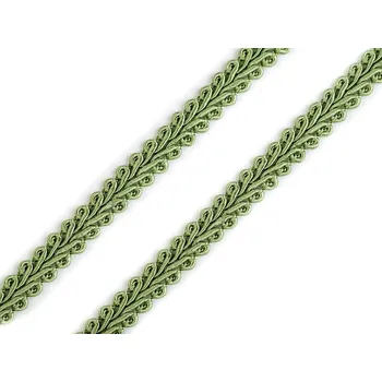 Prýmek šíře 8 mm, střední, 8 (8) zelená