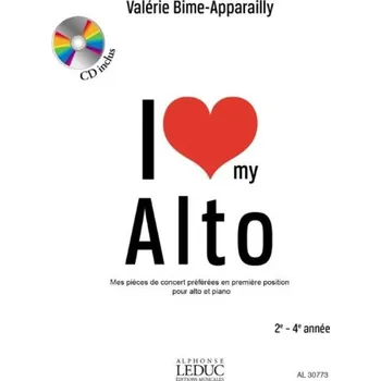 Valérie Bime-Apparailly: I Love my Alto (noty na violu, klavír)(+audio)