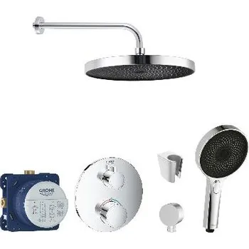 Sprchový set SANITINO - Sprchový set s termostatem a tělesem pod omítku Grohe, příslušenství kielle, chrom SANI21GKK004