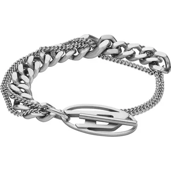Náramek Výrazný dvojitý unisex náramek z oceli DX1550040 Diesel