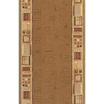 Koberec Breno Běhoun JENA 35, šíře 80 cm, Hnědá/Vícebarevné