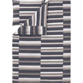 Povlečení LIVARNO® Ložní povlečení z mikrovláknitého saténu, 140 x 200 cm, 70 x 90 cm (pruhy)
