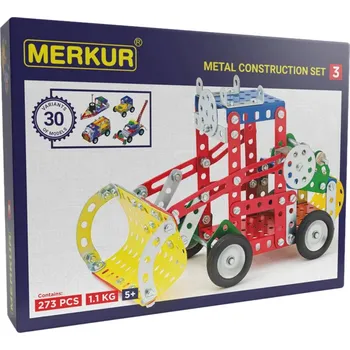 Stavebnice Merkur MERKUR M3 Velká sada 273 dílků *KOVOVÁ STAVEBNICE* | AS130