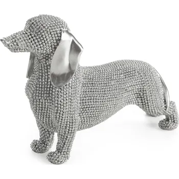 Váza DEKORAČNÍ SOŠKA ELDO 19X6X12 CM STŘÍBRNÁ