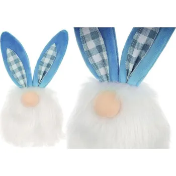 Včelí zajíc 18 cm modrá jarní dekorace dětské NEPLATÍ
