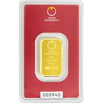 Münze Österreich 000940 investiční zlatý slitek 10 g