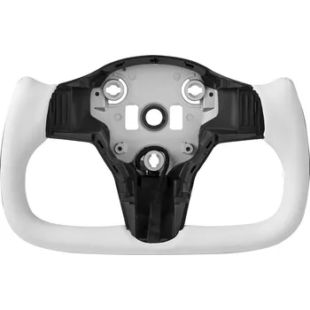 Vevor Volant pro model 3 2016–23 karbonový d-tvar vyhřívaný, kožený úchop