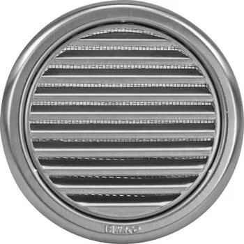 Mřížka větrací kruhová se síťovinou NVM, Ø 125 mm, nerez 0705
