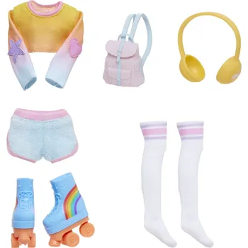 Panenka Rainbow High Fashion set Skate Social - oblečky