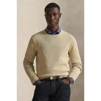 Pánský svetr Bavlněný svetr Polo Ralph Lauren 710810846 hnědá 84X, vel. L