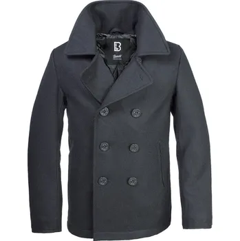 Pánský zimní kabát BRANDIT kabát pánský 3109.2 Pea Coat černá 7XL
