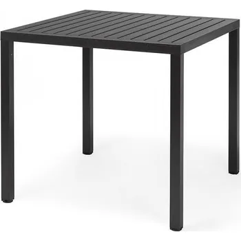 Zahradní nábytek Zahradní stůl NARDI CUBE 80 cm - antracite/ antracitově