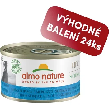 Krmivo pro kočku Almo Nature HFC Natural - Tuňák a treska 95g výhodné balení 24ks