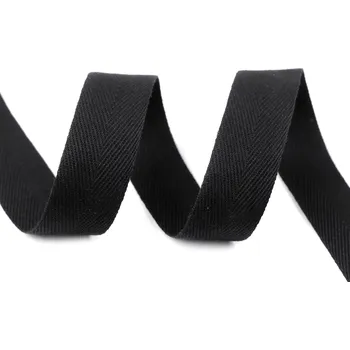 Keprovka - tkaloun šíře 20 mm, střední, 2 černá