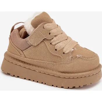 Sada pánského spodního prádla Dětské tenisky vyhřívané plyšovým kožíškem Béžové Mireen 34