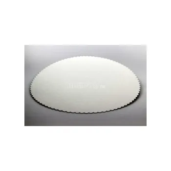 Dortová podložka - Bílá tenká 26 cm / vlnkovaný okraj