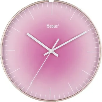 Hodiny Nástěnné hodiny s tichým chodem růžové Ø 30 cm