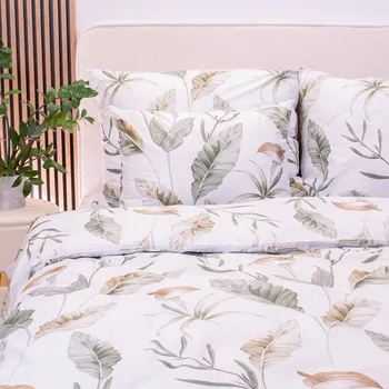 Bavlněné povlečení 140x200 cm zelené Cally