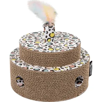 Hračka pro kočku District 70 Fiesta kartonové škrabadlo pro kočky Sprinkle 25 cm