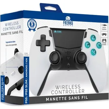 Gamepad Freaks and Geeks Wireless Bluetooth Controller for PS5 LED White (QAS-00002)