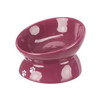 Miska pro psa Trixie GmbH a Co.KG Miska keramická ergonomická zvýš. 0,15l 13cm vínová TR