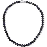 Stříbrný perlový náhrdelník 45 cm