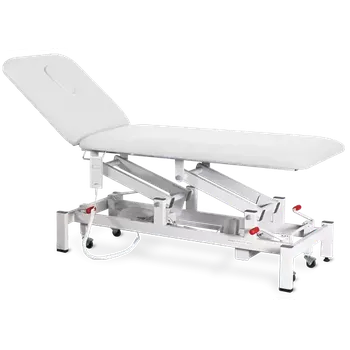 Zahradní lehátko ZLE - 02 lehátko elektricky stavitelné, koženka bílá