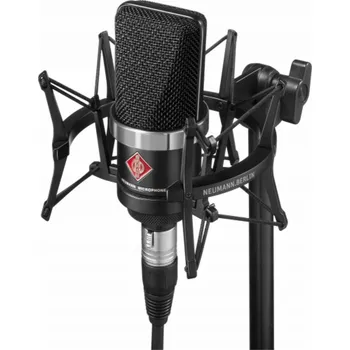 Mikrofon Neumann TLM 102 MT Studio-Set - velkomembránový kondenzátorový mikrofon s protinárazovým držákom, čierny