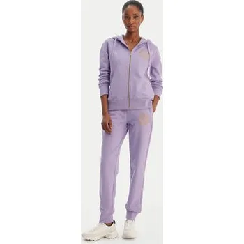 Dámské kalhoty Versace Jeans Couture Teplákové kalhoty 80HAAT02 CF01T Fialová Regular Fit XS