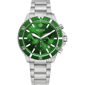 Sada pánského spodního prádla Pánské hodinky Giewont Chronograph Sapphire Silver Green GW3970-B8 NEUPLATŇUJE SE