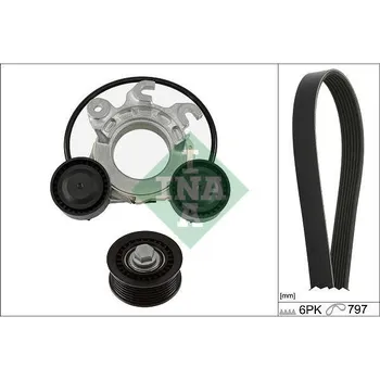 Sada žebrovaných klínových řemenů Schaeffler INA 529 0552 10