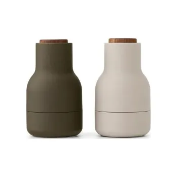 Mlýnek na koření Mlýnky Bottle Hunting Green/Walnut Small – set 2 k