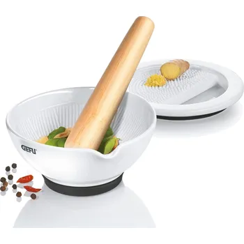 Hmoždíř GEFU Porcelánový hmoždíř se struhadlem SURI