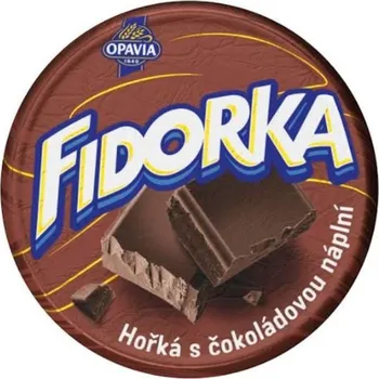 Potravina Opavia Fidorka Hořká s čokoládovou náplní hnědá